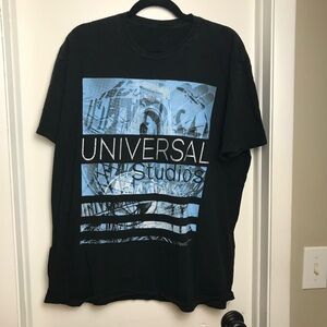 UNIVERSAL STUDIOS Florida UO Team Member Black T SHIRT Size XL  100% Cotton